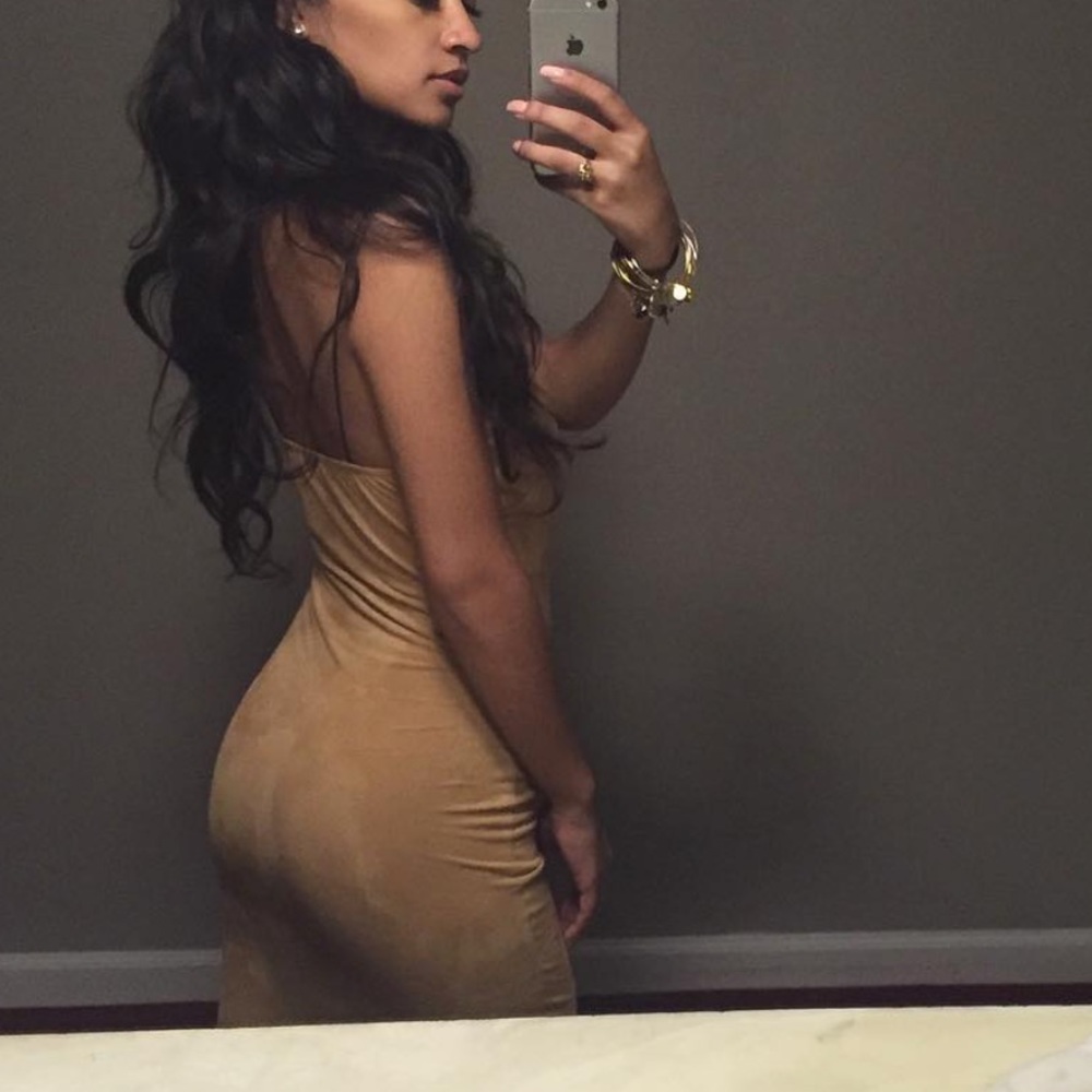 Suède Bodycon Dress